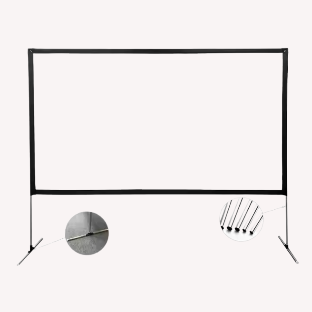 Stående filmduk 2x1,25 m