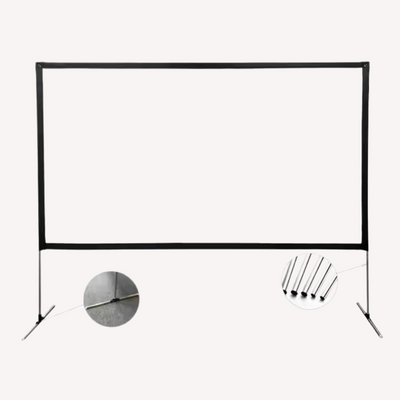 Stående filmduk 2x1,25 m